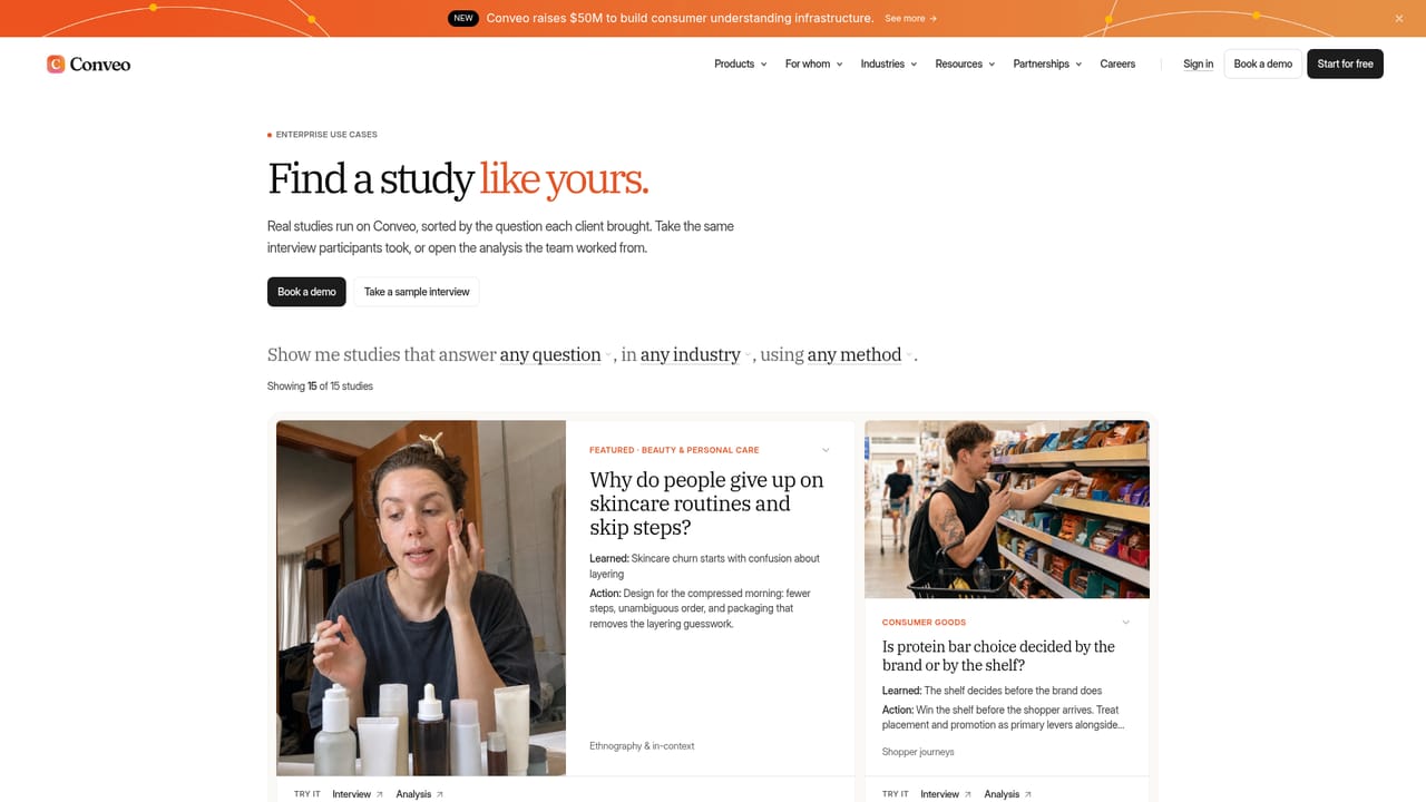 Conveo — Pick a study type