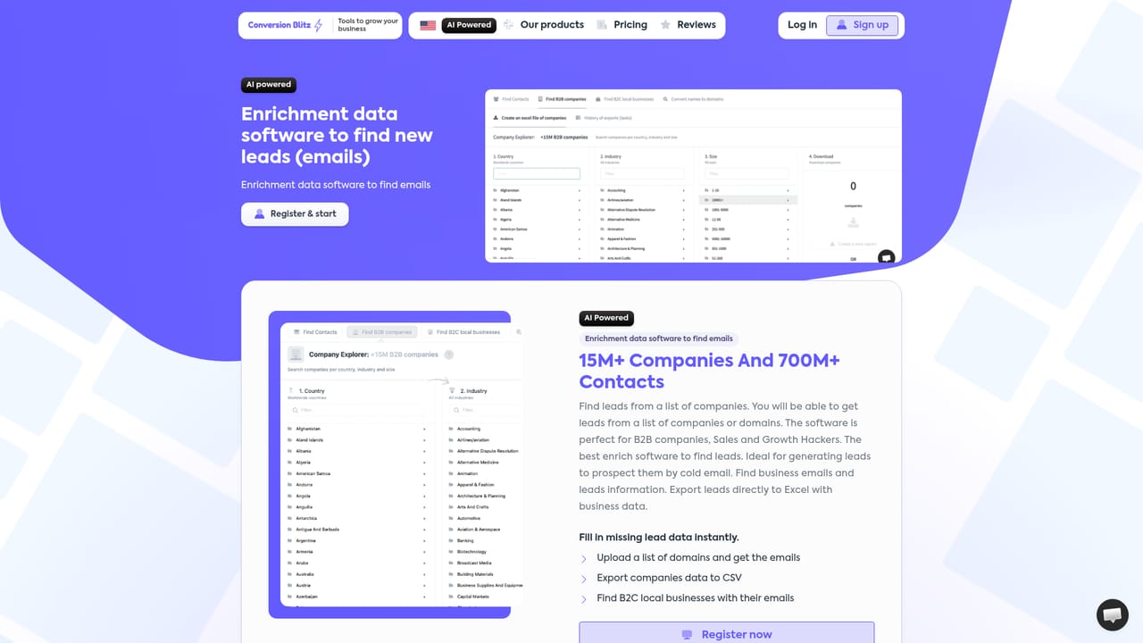 Conversion Blitz — Fill in missing contacts