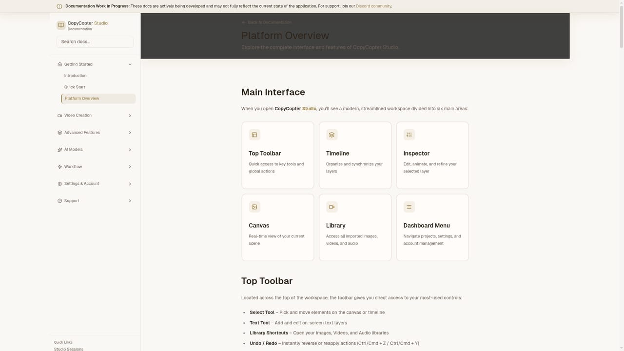 CopyCopter — Build the scene on the timeline