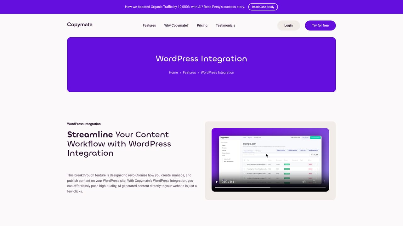 Copymate — Connect your WordPress site