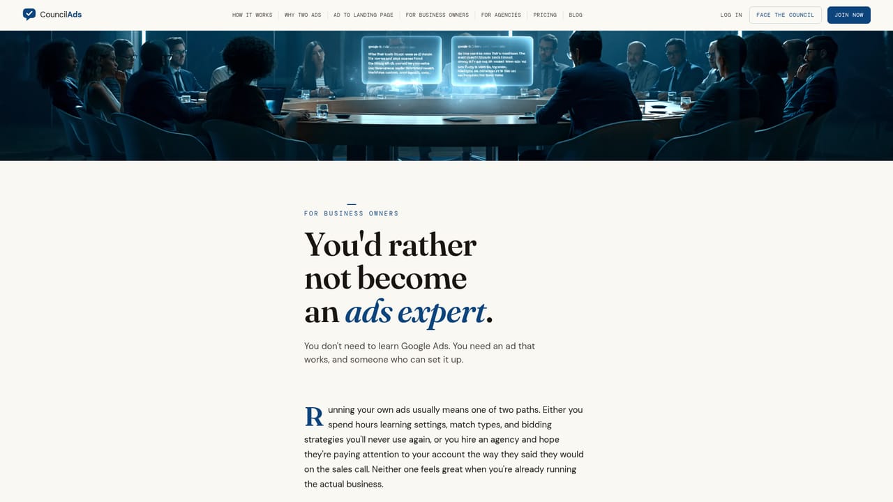 CouncilAds — Pick the track that matches how you run ads
