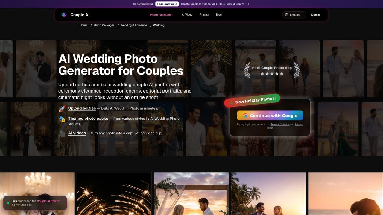 Couple AI — Choose a photo pack
