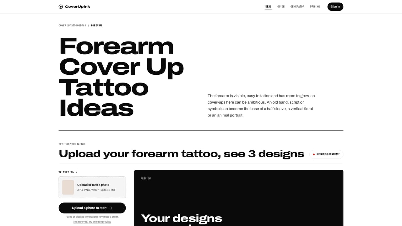 CoverUpInk — Browse the cover-up galleries