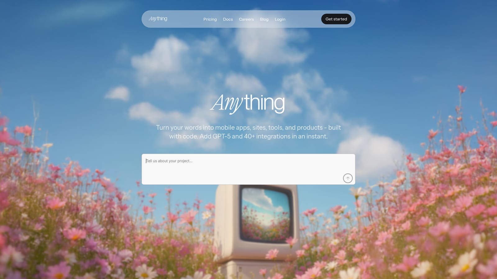 Create — Describe the app you want