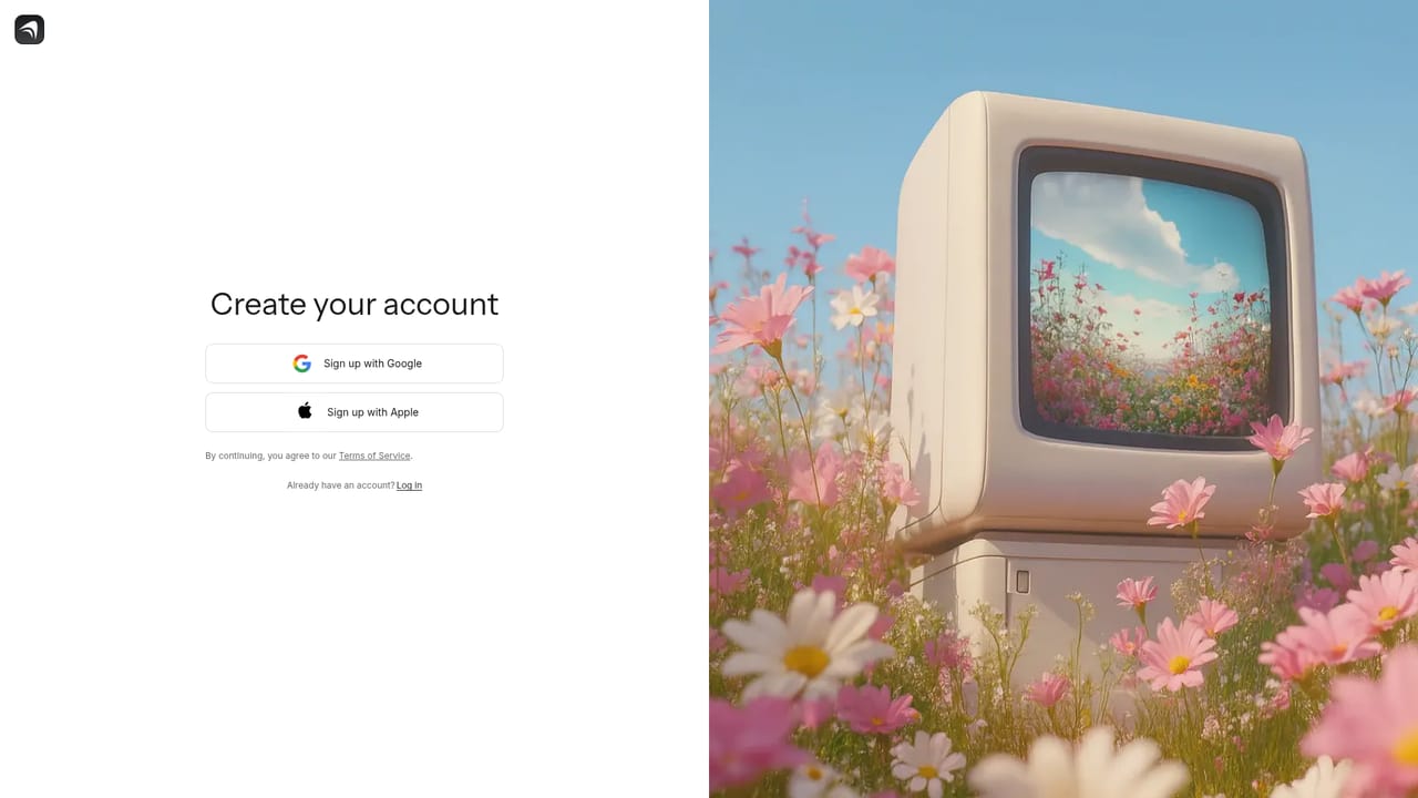 Create — Create an account