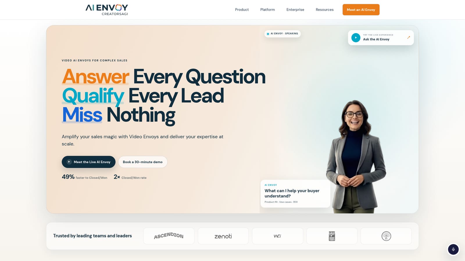 CreatorsAGI — Try the live Envoy yourself