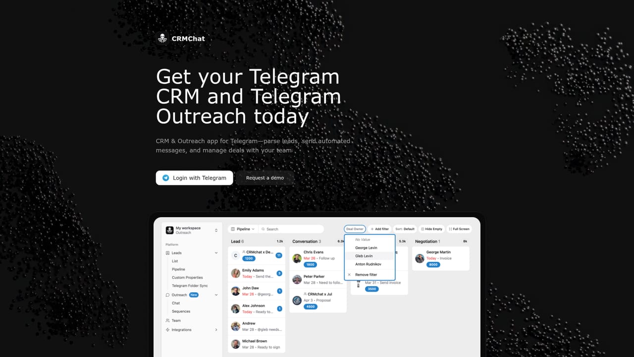CRM Chat — Start a free trial account