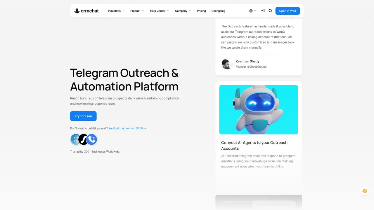 CRM Chat — Build an outreach sequence