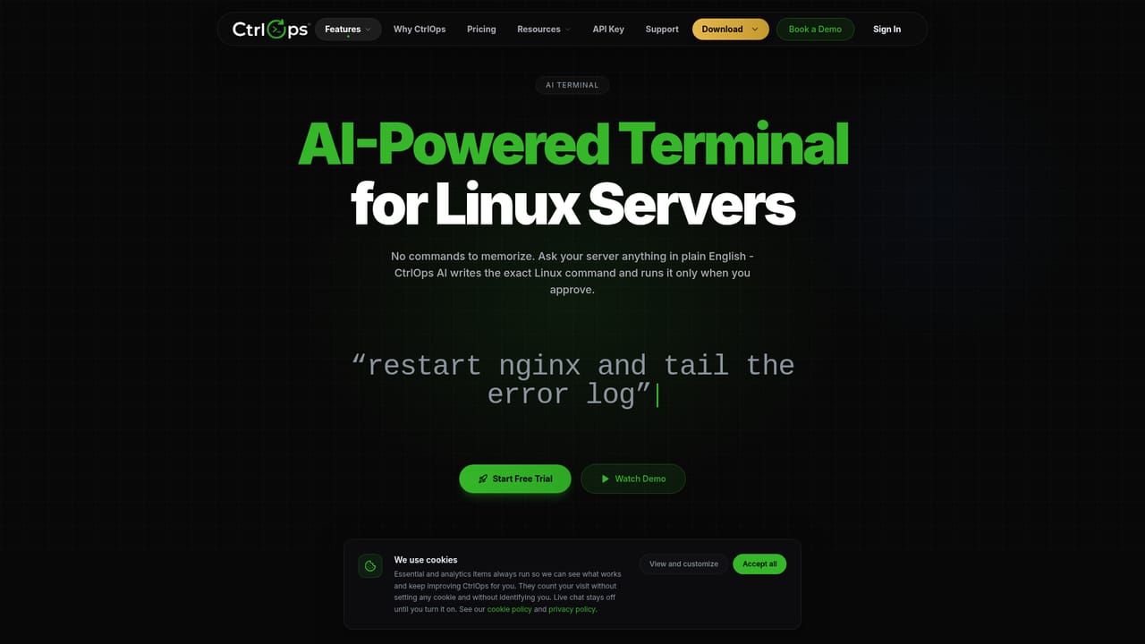 CtrlOps — Ask the AI terminal for a task