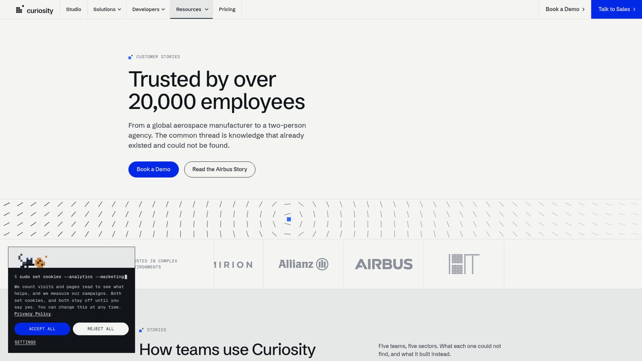 Curiosity.AI — Read a customer story in your industry