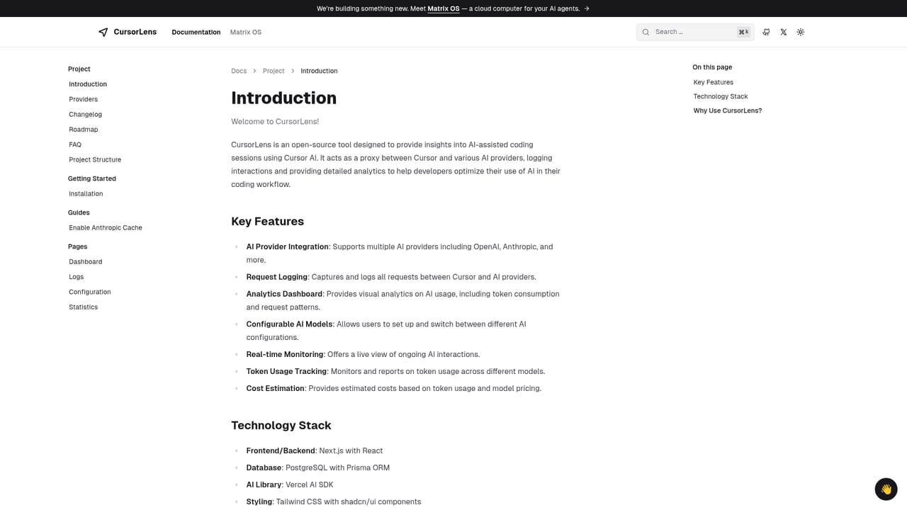 CursorLens — Read the project introduction