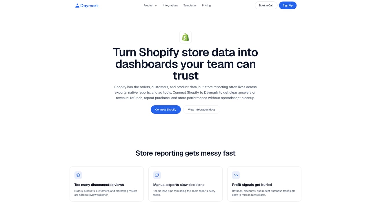 Daymark — Connect your first data source