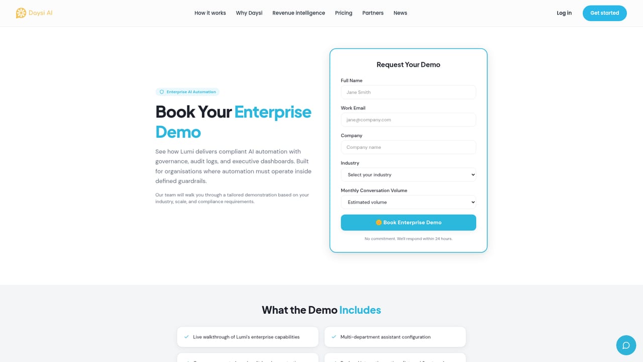 Daysi AI — Talk to sales for the intelligence layer