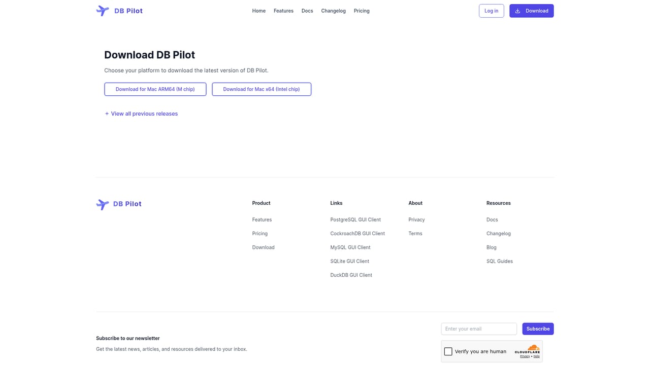 DB Pilot — Download and install the macOS build
