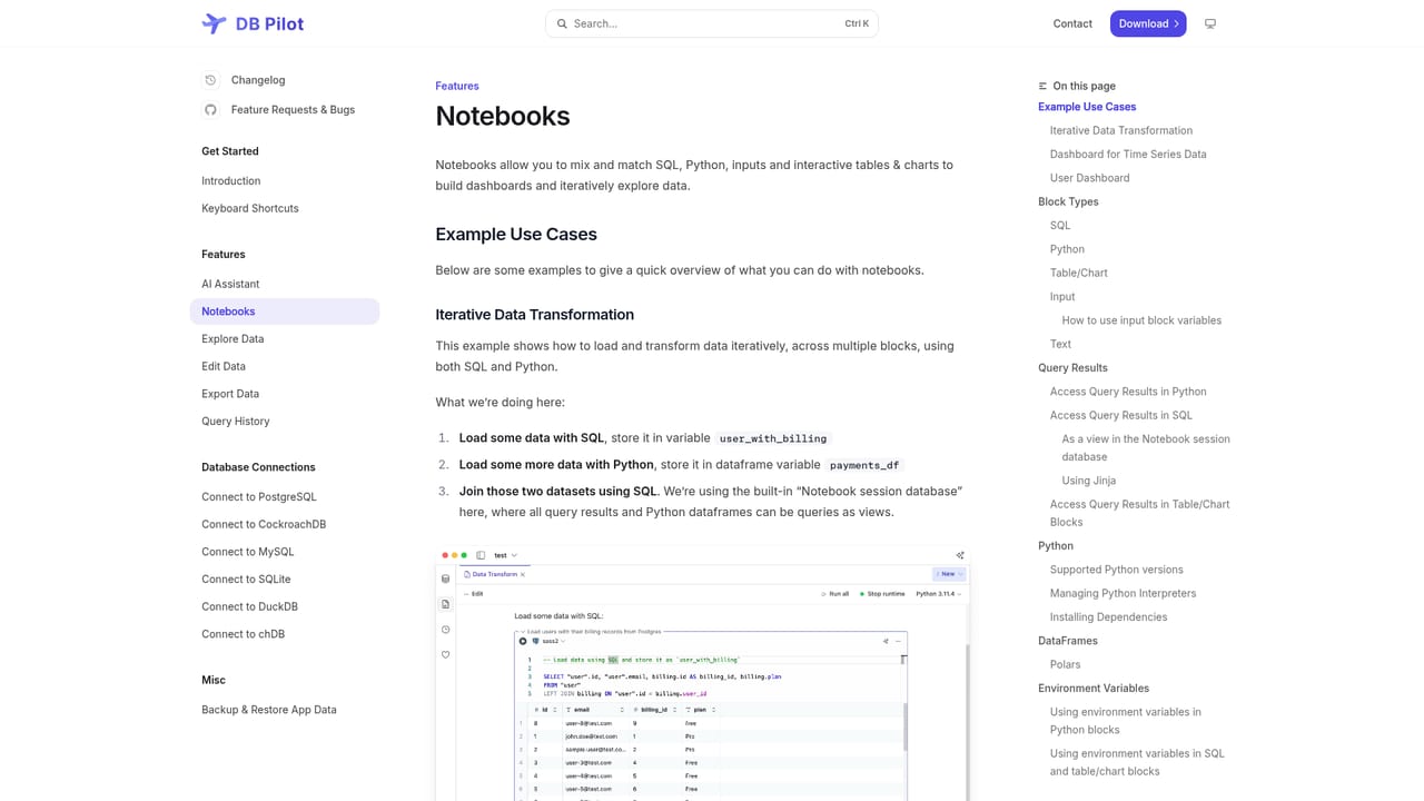 DB Pilot — Build a notebook