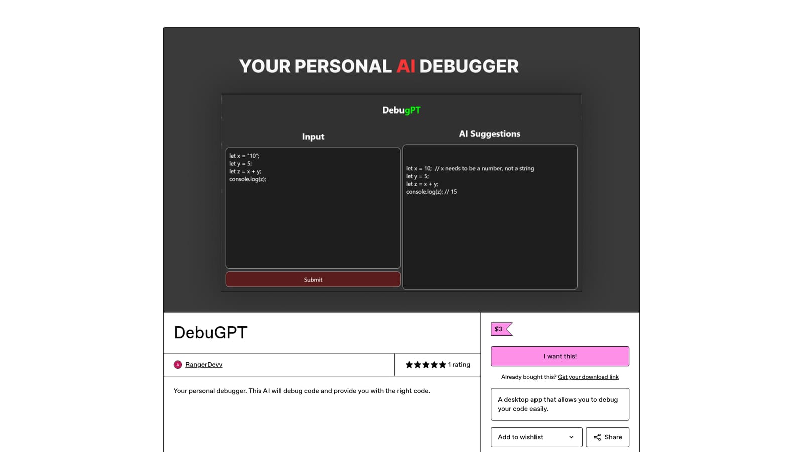 DebugPT — Buy and download the app