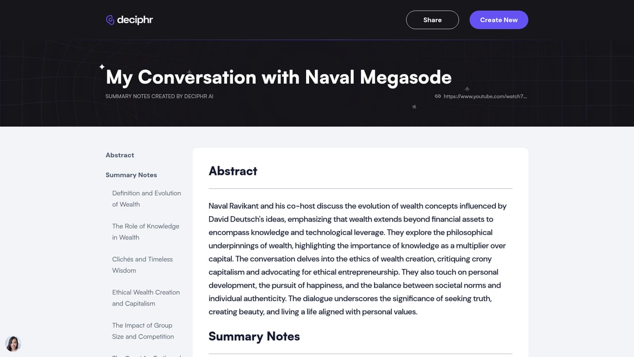 Deciphr AI — Review published examples