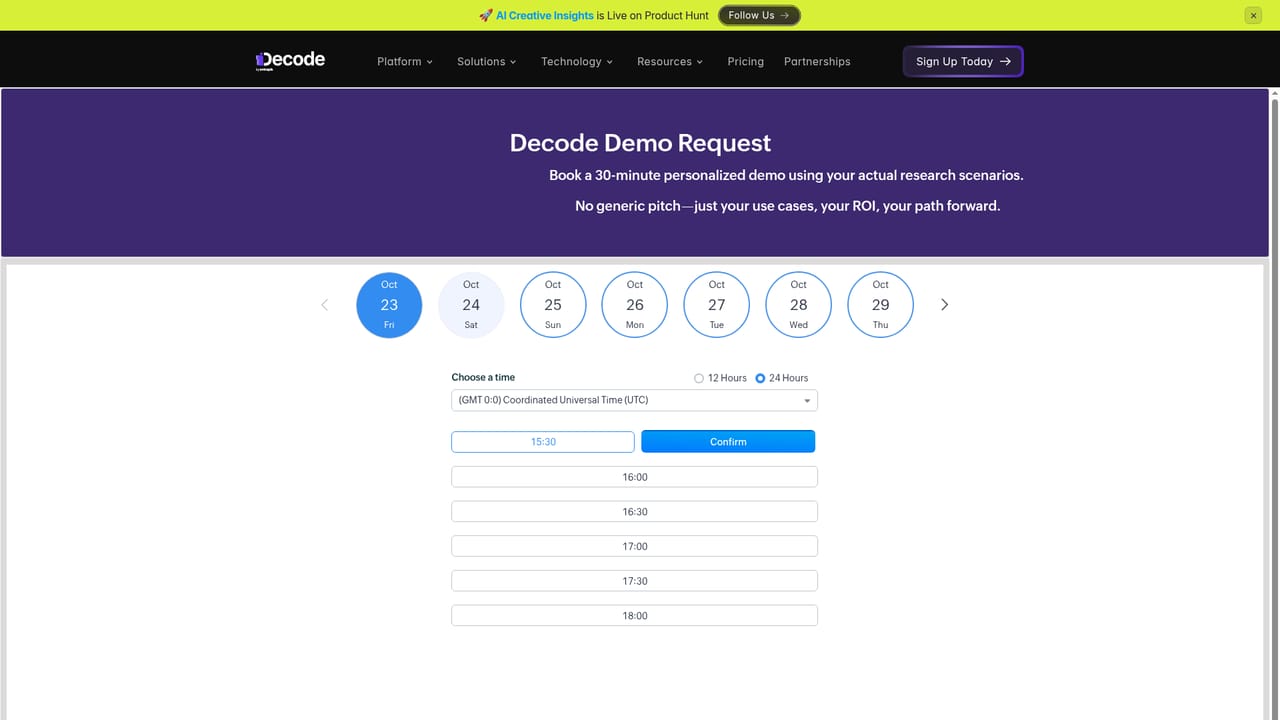 Decode — Book a walkthrough with the Entropik team