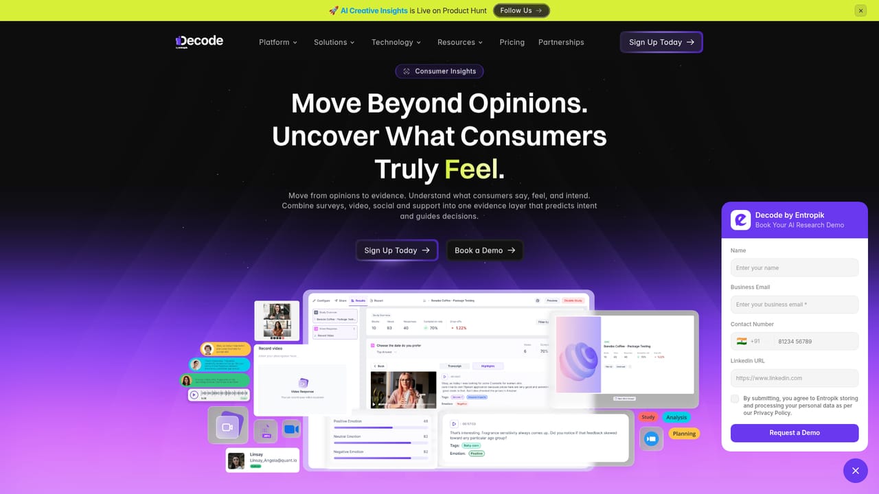 Decode — Pick the research module that matches the question
