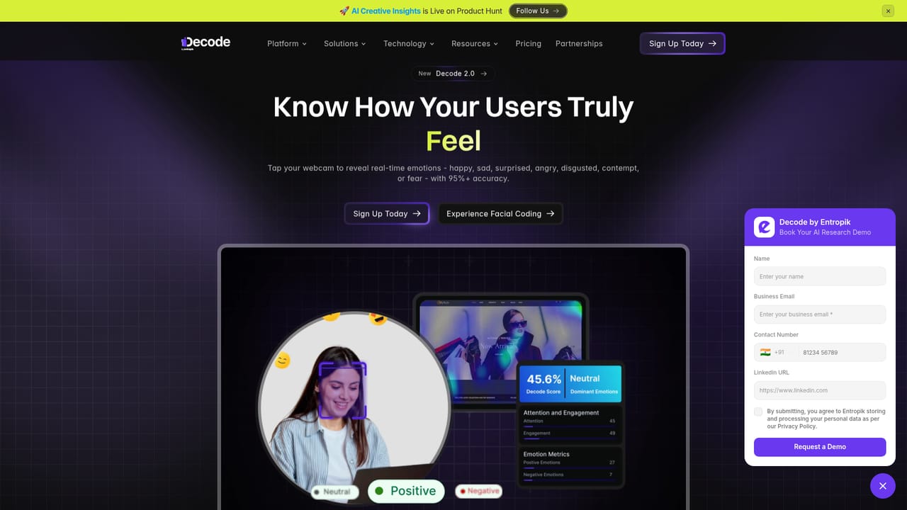 Decode — Run the session and capture emotion plus gaze