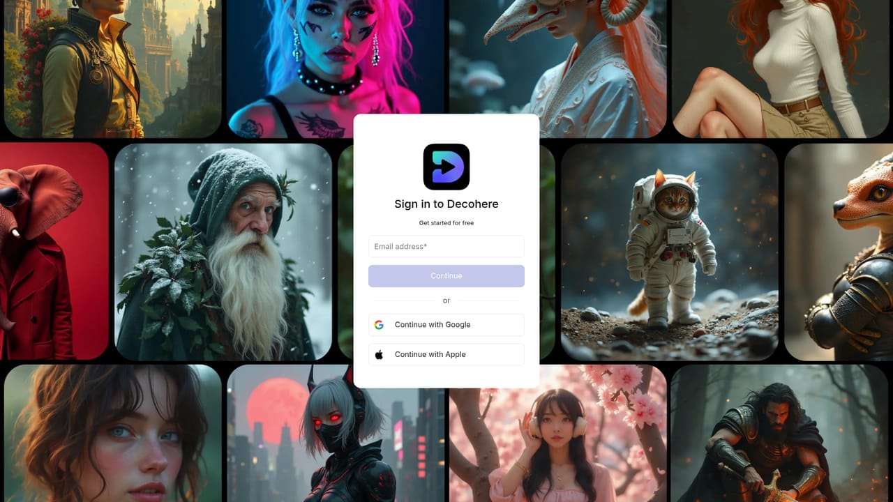 Decoherence — Create a free account and open the generator