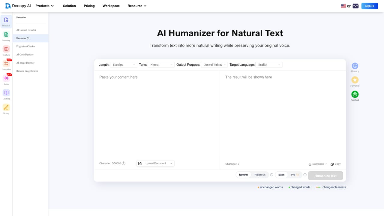 Decopy — Humanize the flagged passages