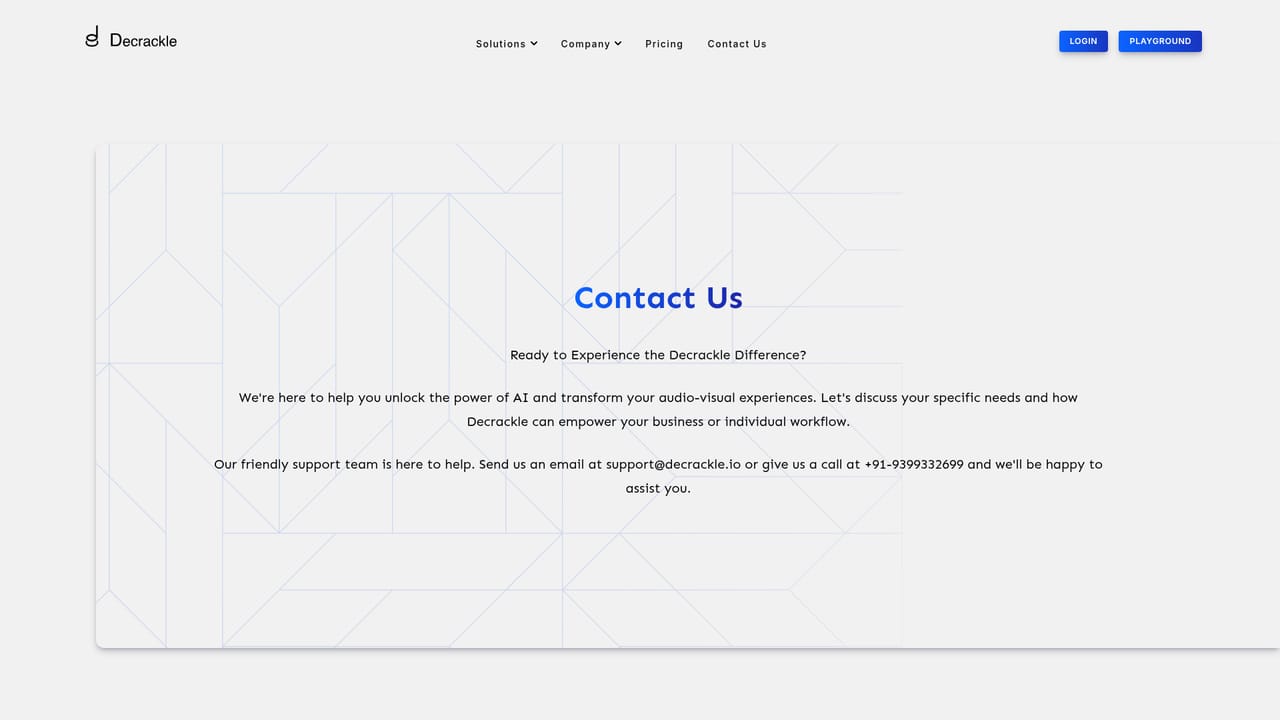 Decrackle — Request a demo with a product specialist