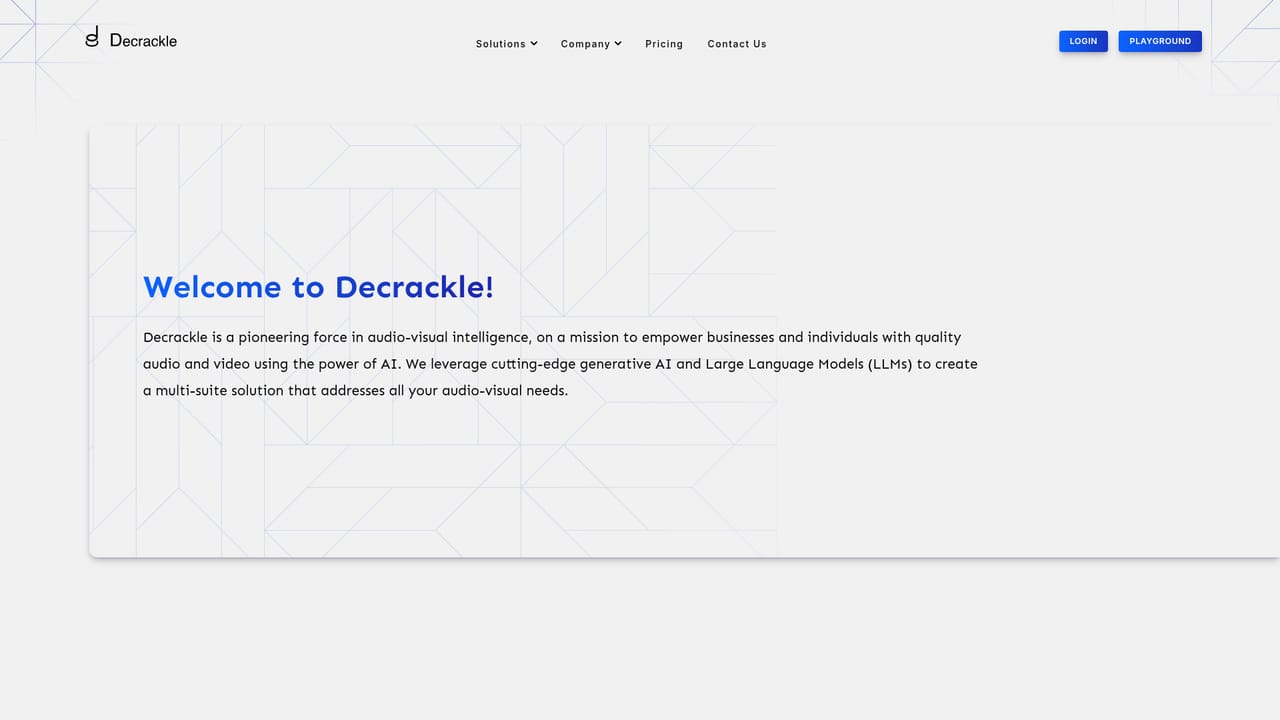 Decrackle — Review security and account terms