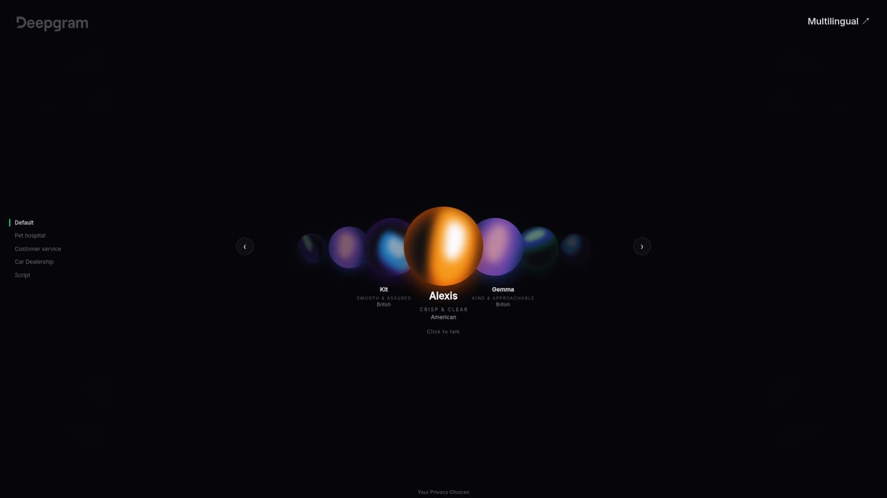 Deepgram — Listen to Flux TTS output