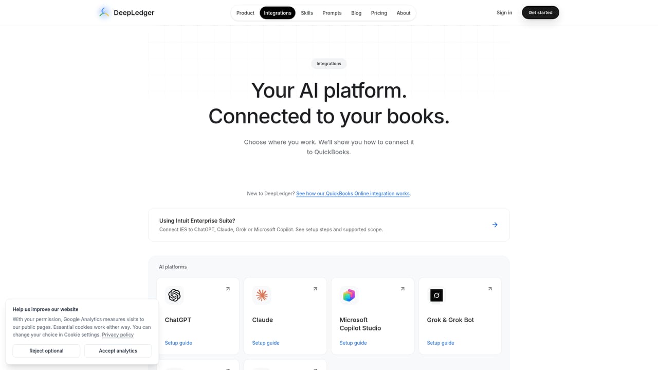 DeepLedger — Pick your AI platform guide