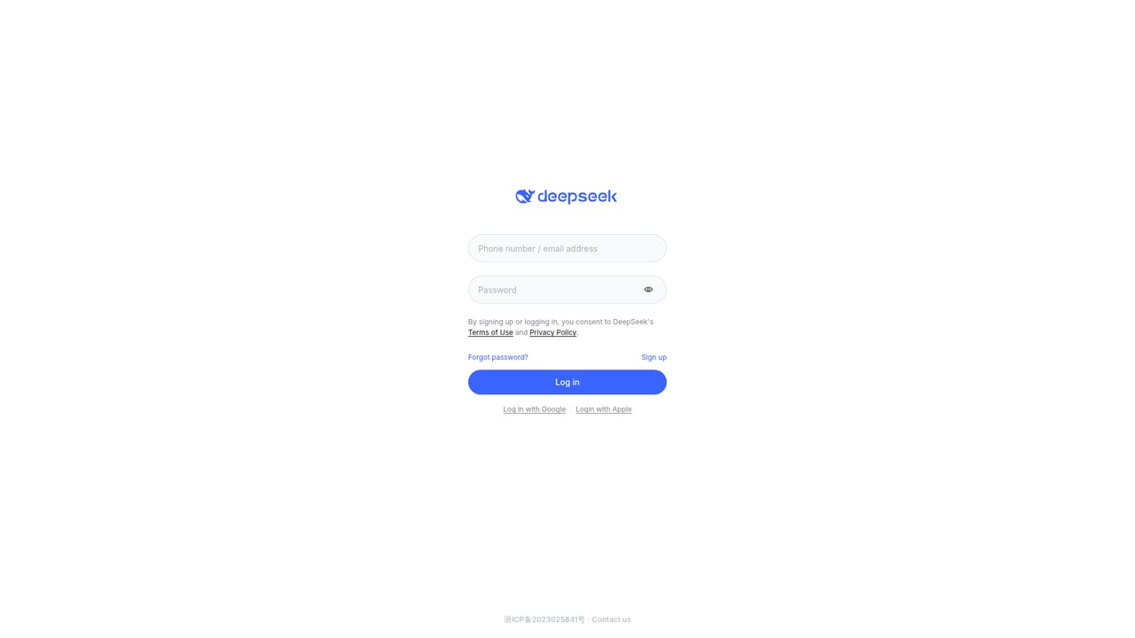 DeepSeek — Open the chat client