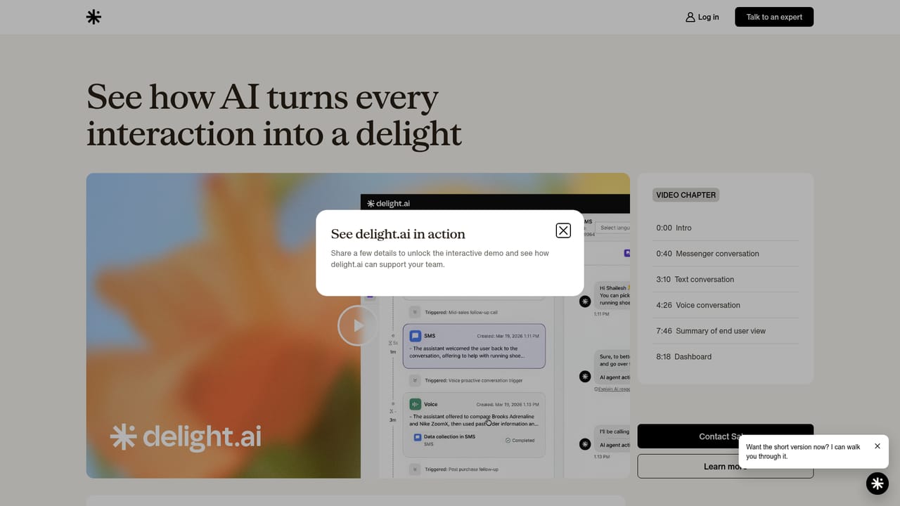 Delight AI — Book a guided demo