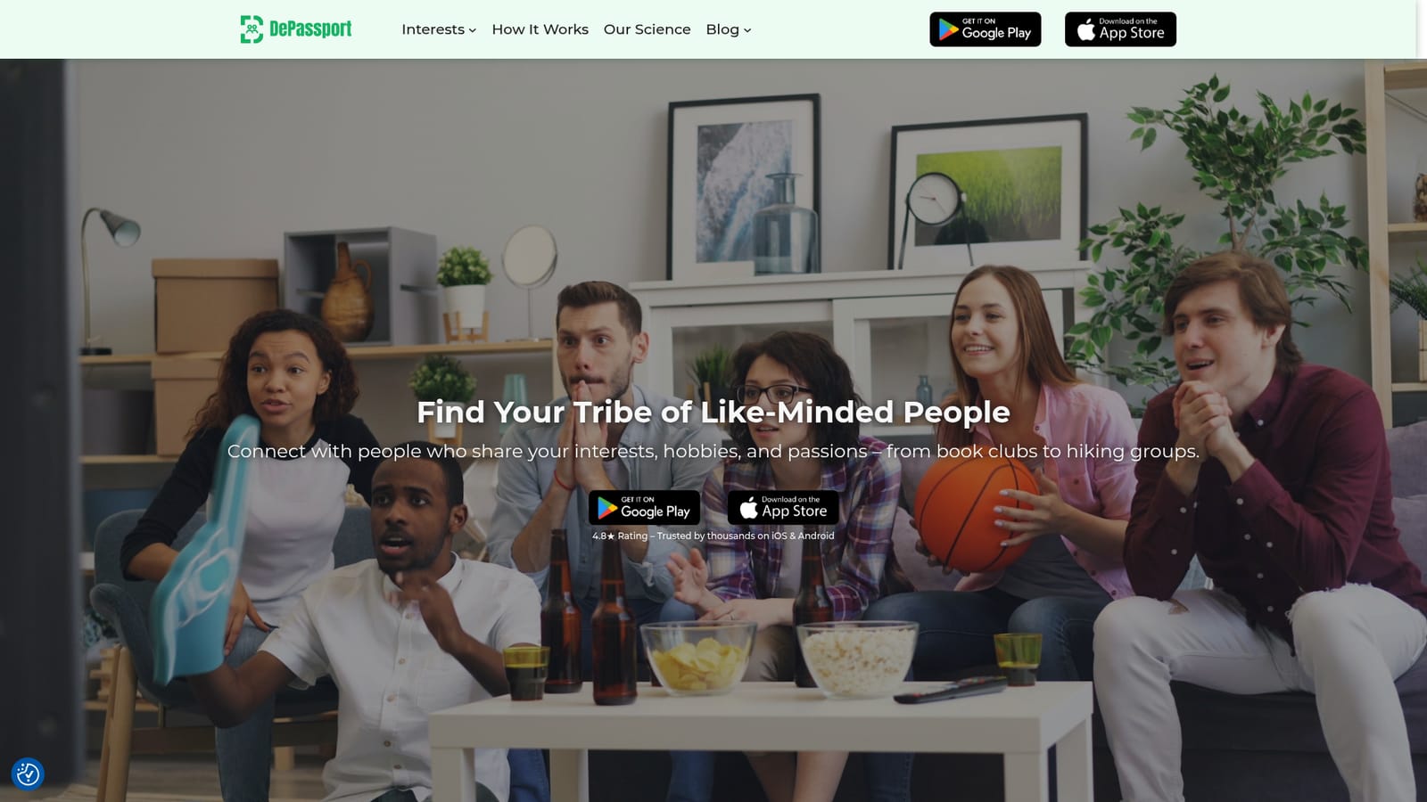 DePassport — Download the app from the App Store or Google Play