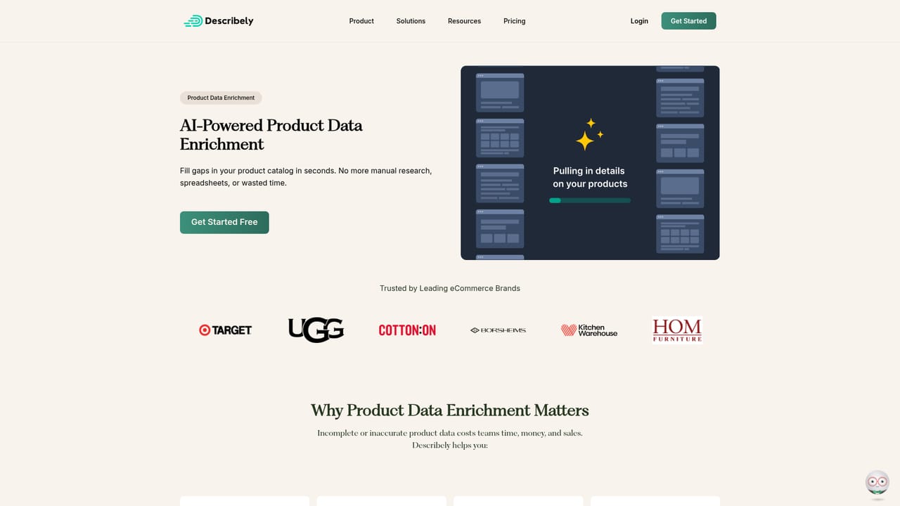 Describely — Fill the data gaps with enrichment