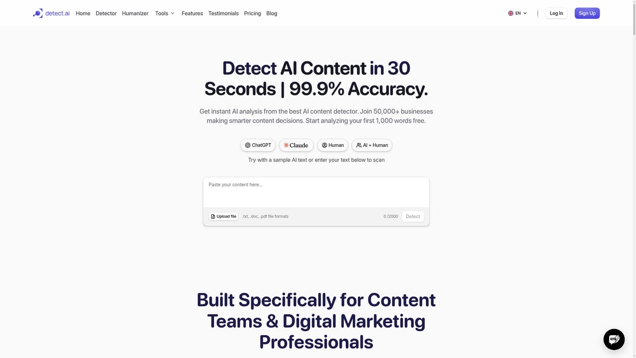 Detect.ai — Run a detection pass