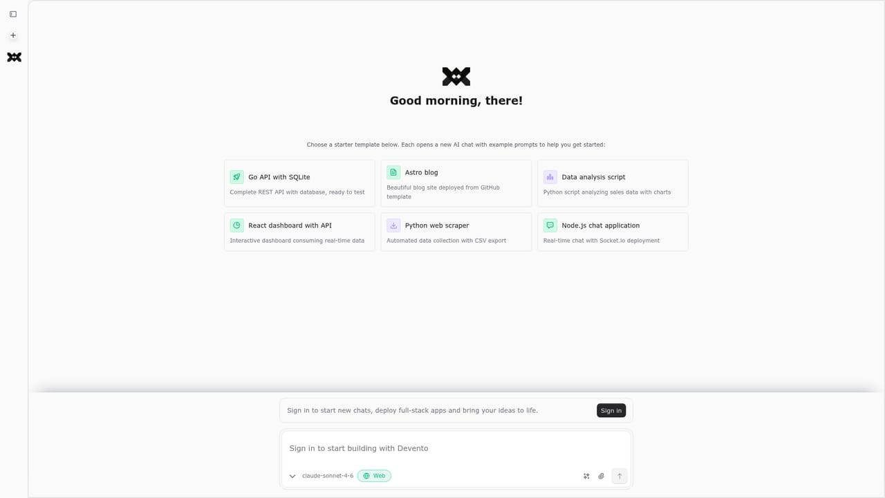 Devento — Open the Devento chat