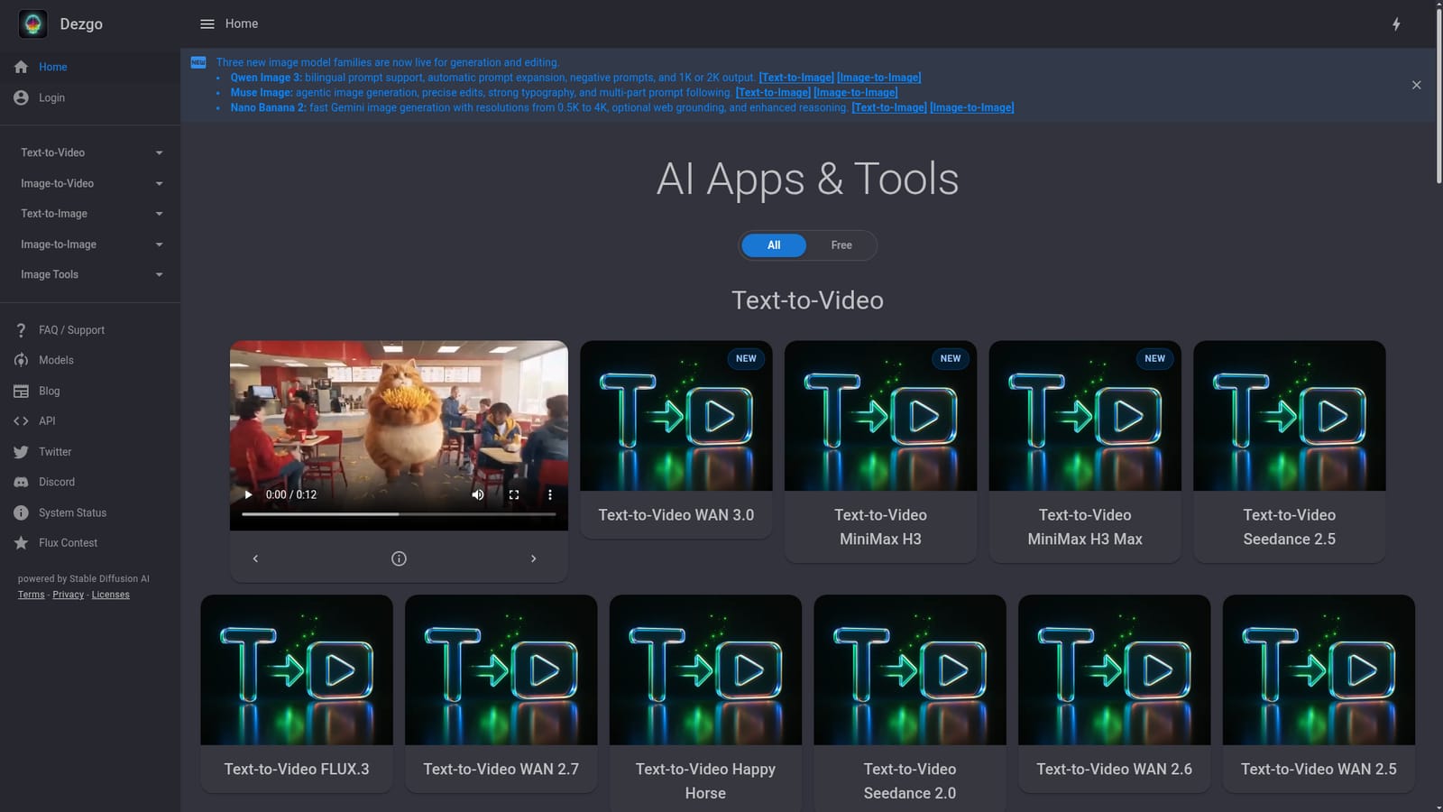 Dezgo — Pick your task type