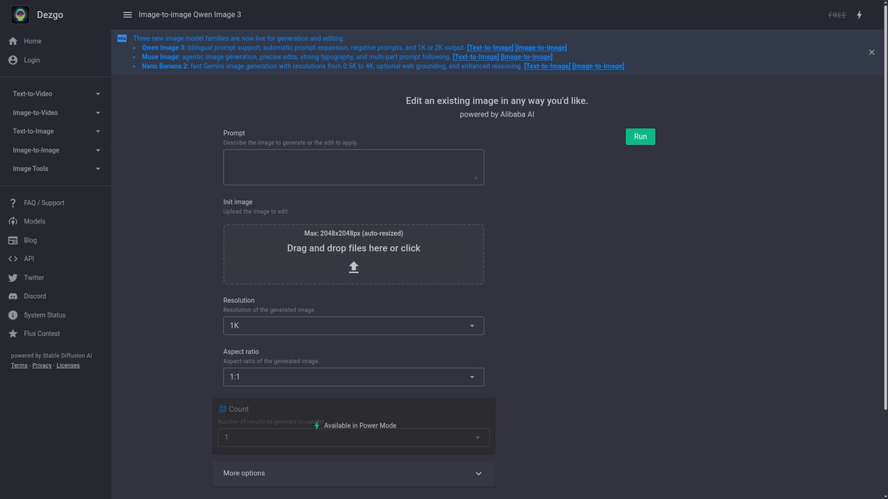 Dezgo — Edit an existing image