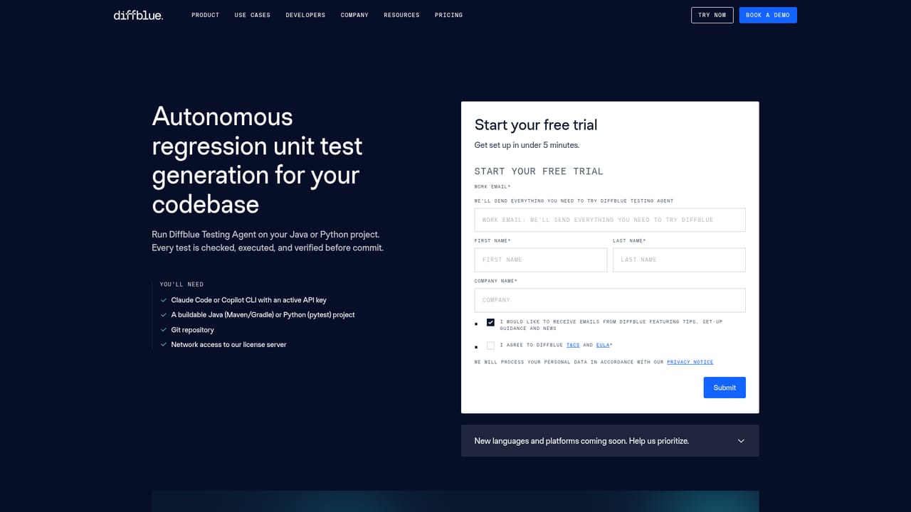 Diffblue Cover — Generate your first tests