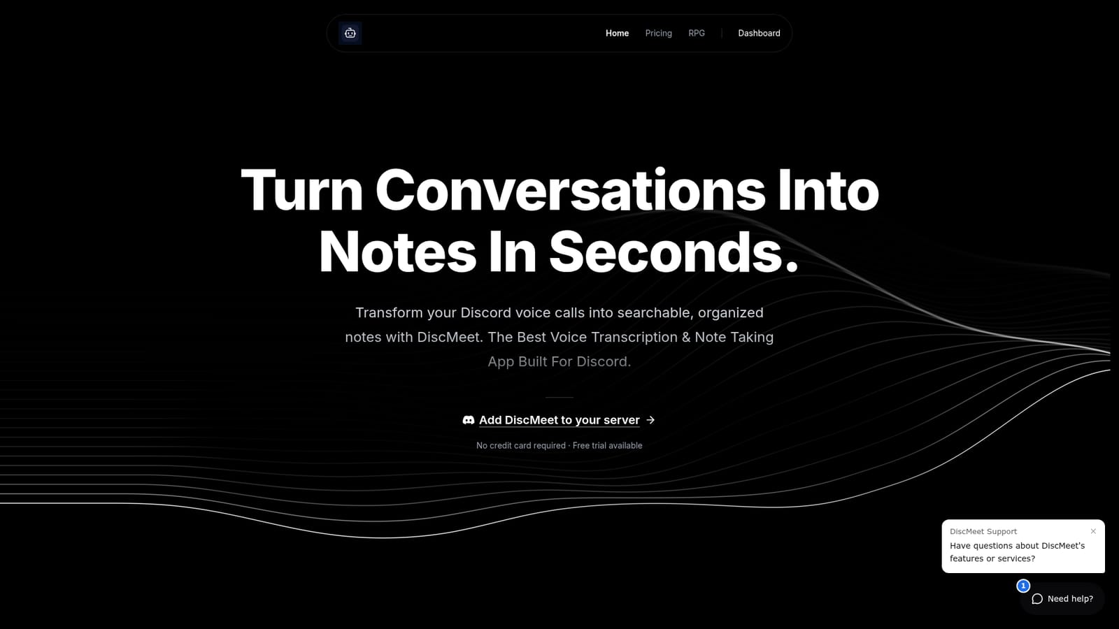 Discord DiscMeet — Invite the bot to your server