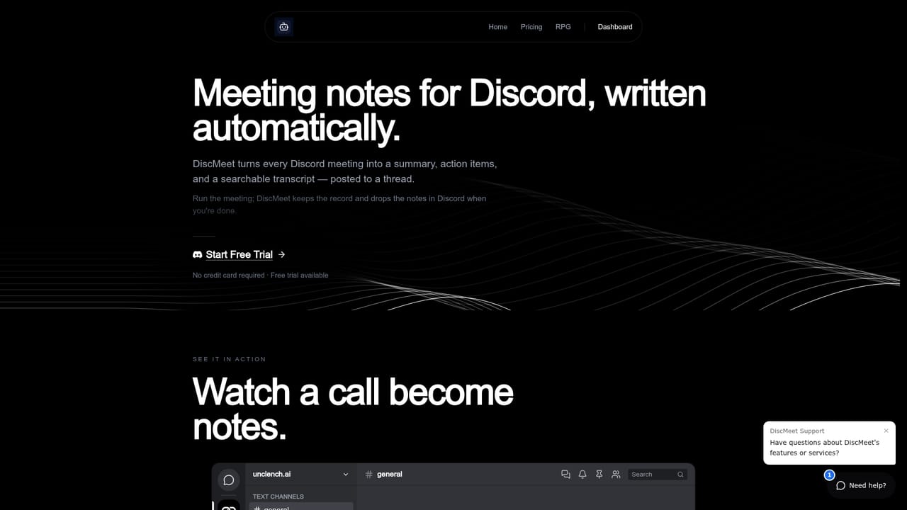 Discord DiscMeet — Read the notes thread