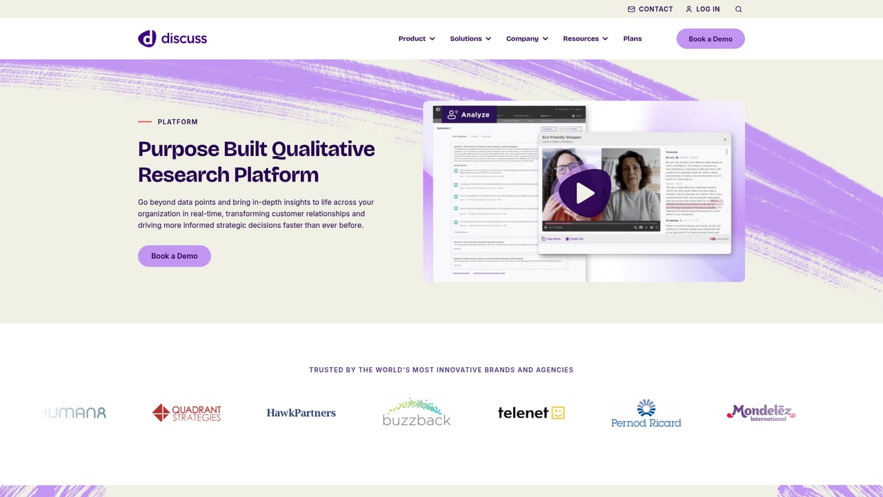 Discuss.io — Review the research methods and pick your first study