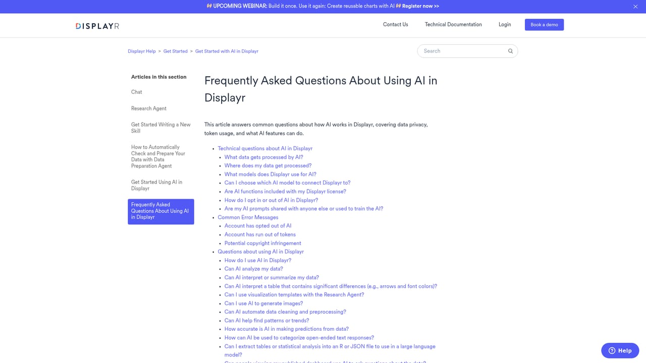 Displayr AI — Review how AI is used and how to opt out