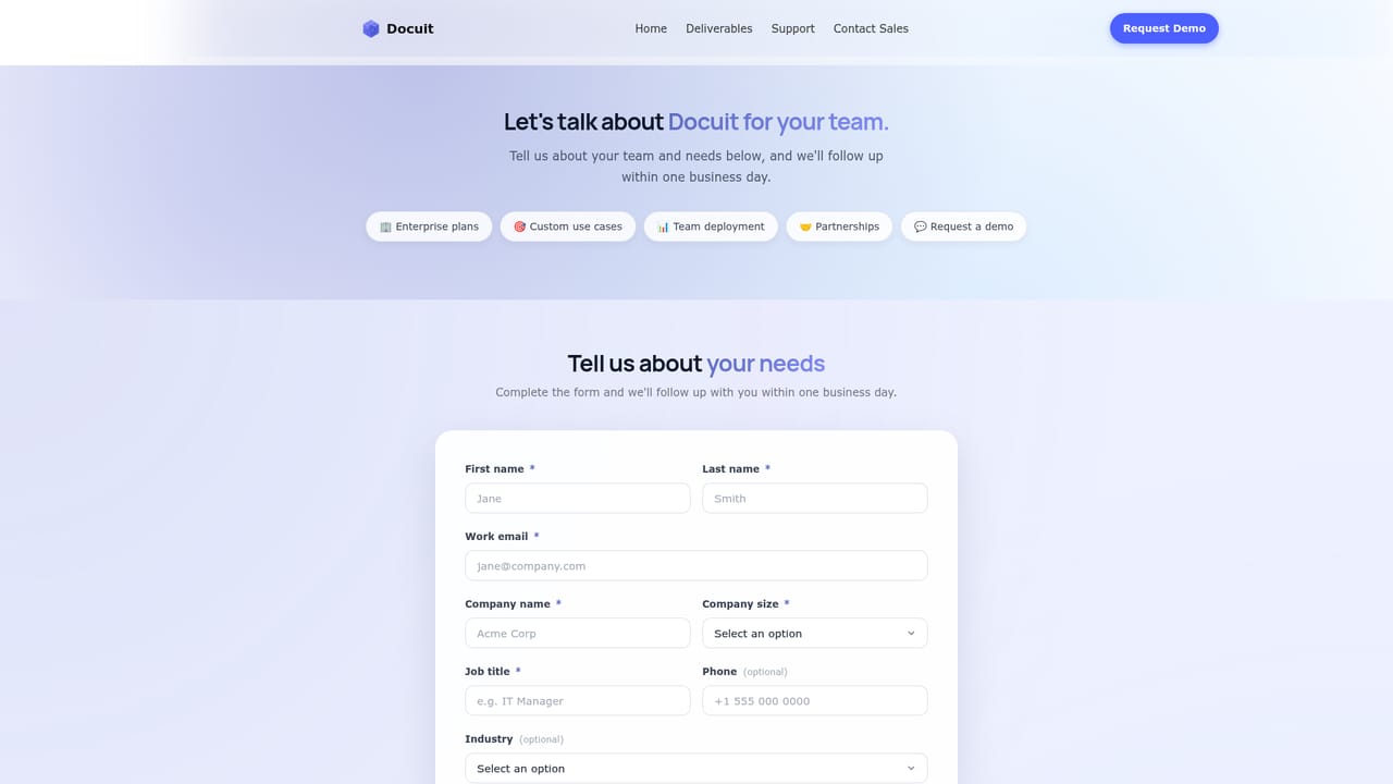 Docuit — Share to the workspace