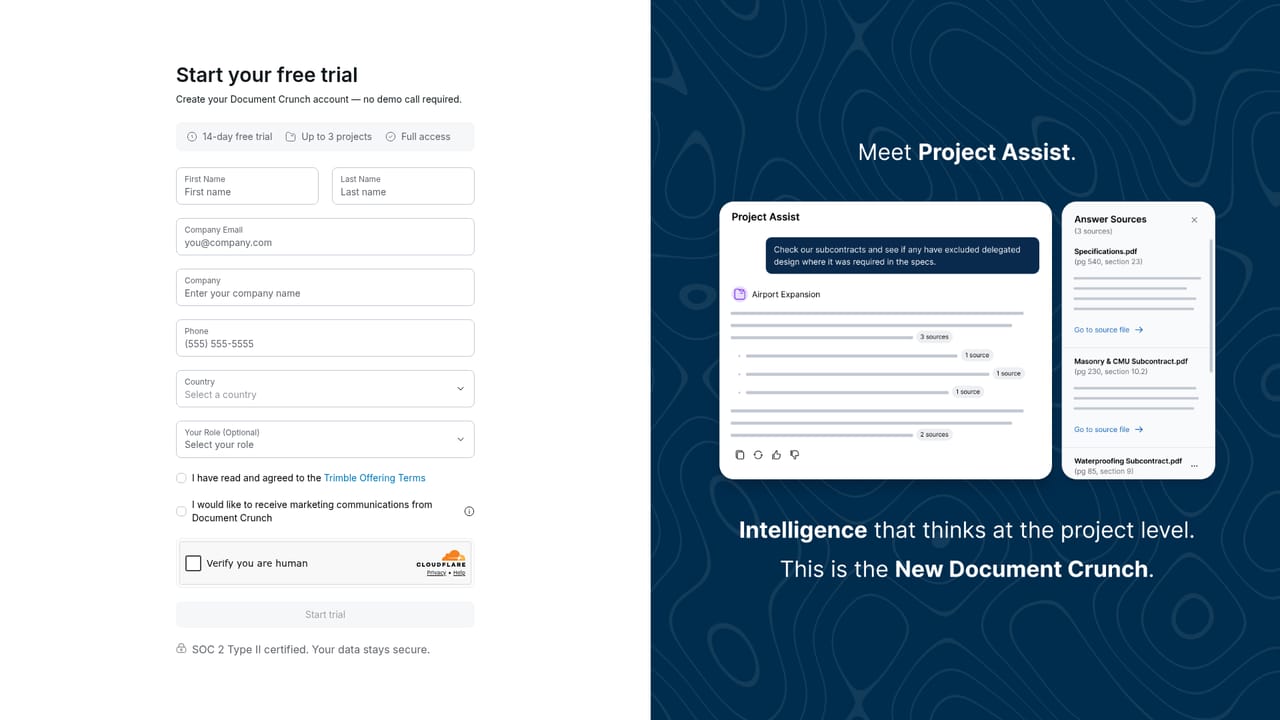 Document Crunch — Start the free trial
