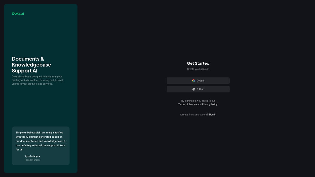 Doks.ai — Create your account