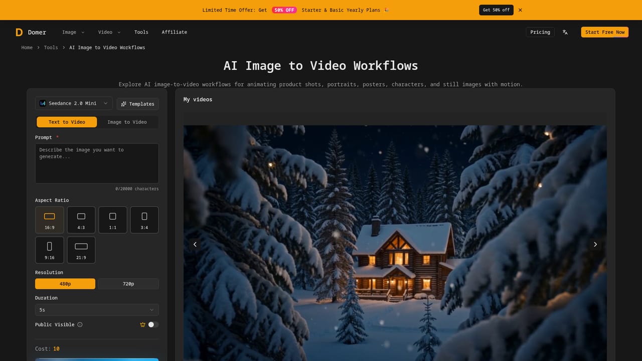 Domer — Animate a photo instead