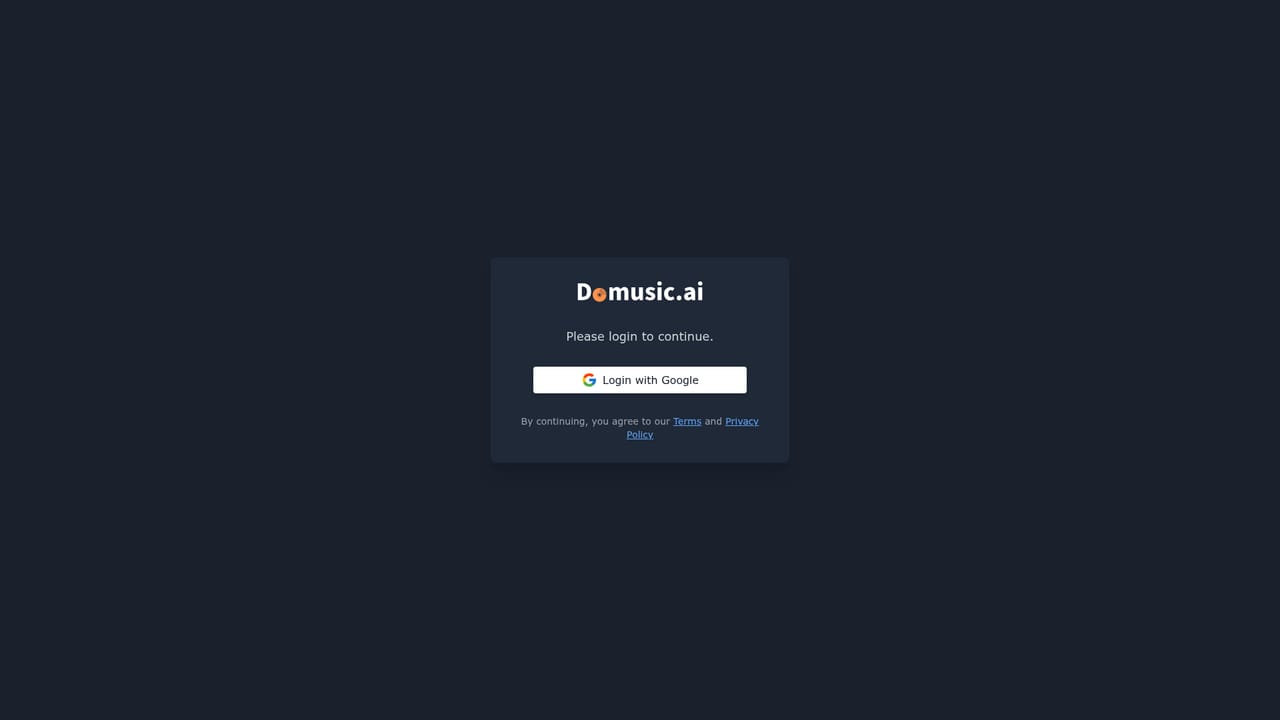 Domusic.ai — Download or manage your library