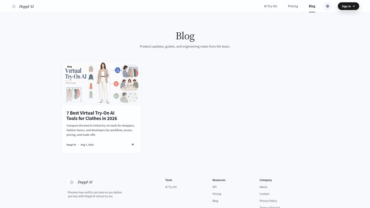 Doppl — Read the virtual try-on guides