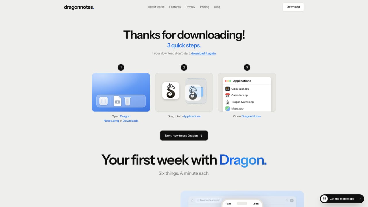 Dragon Notes — Download Dragon for your platform
